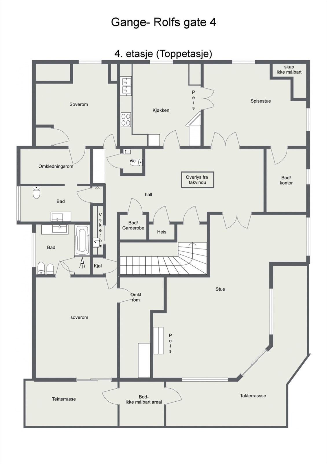 Plantegning Galleribilde