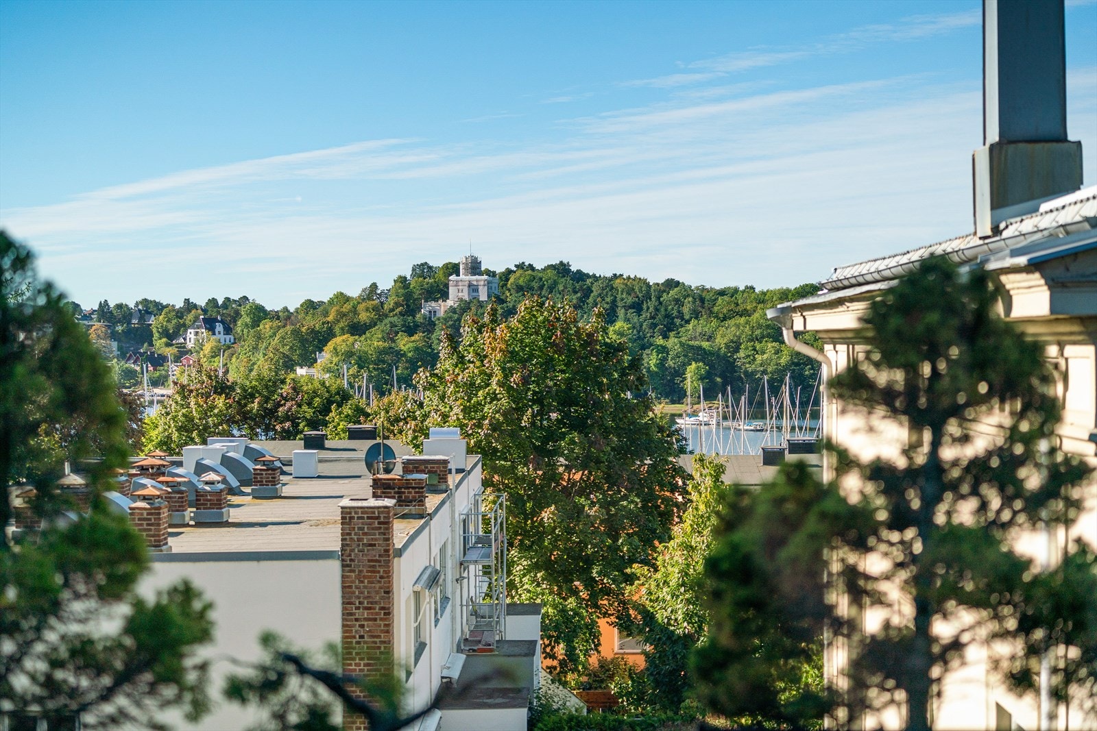 Flott utsikt mot Bygdøy og Oscarshall. Galleribilde
