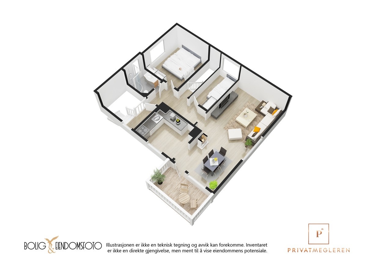 Plantegning 2.etg. Galleribilde