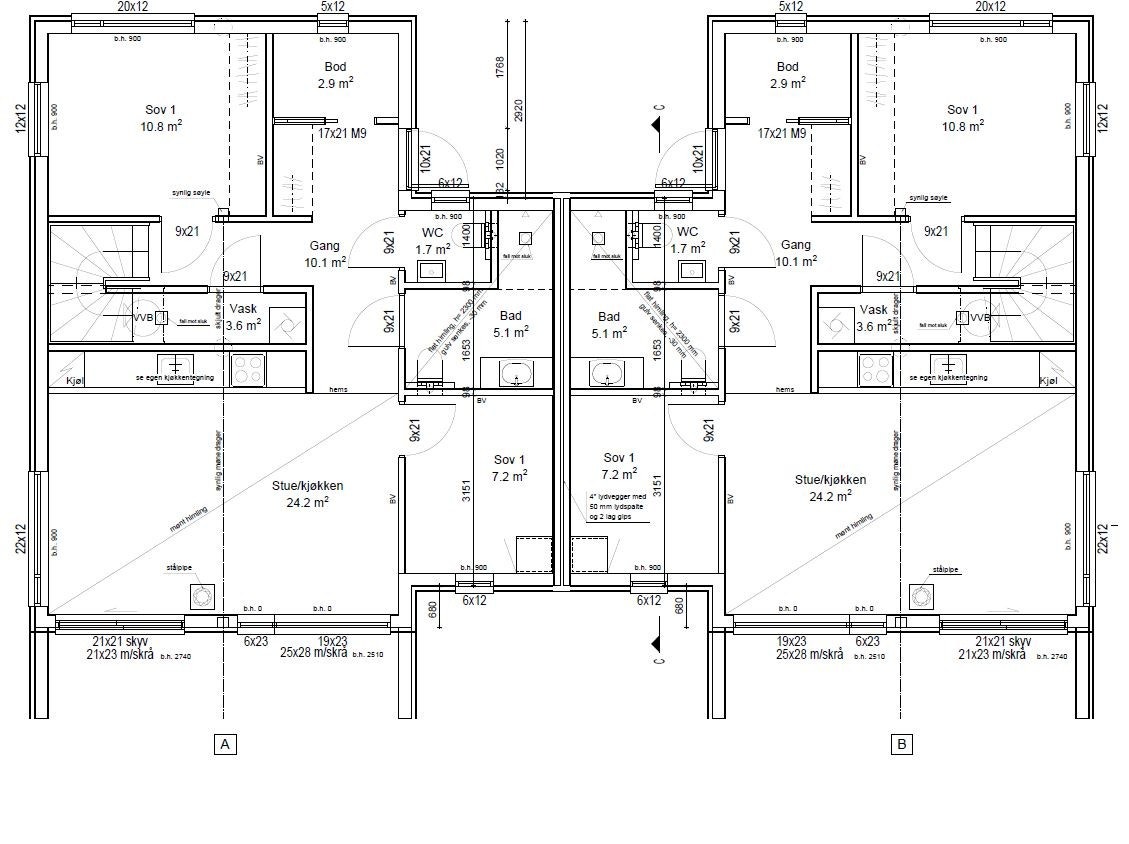 Planløsning 1 etasje Galleribilde