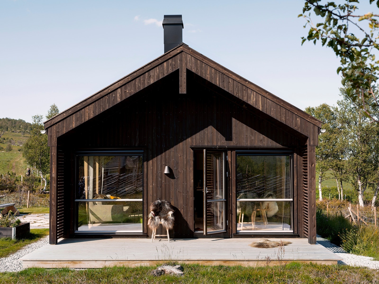 Illustrasjonsbilde av Kvist med royalkledning og tretak Galleribilde