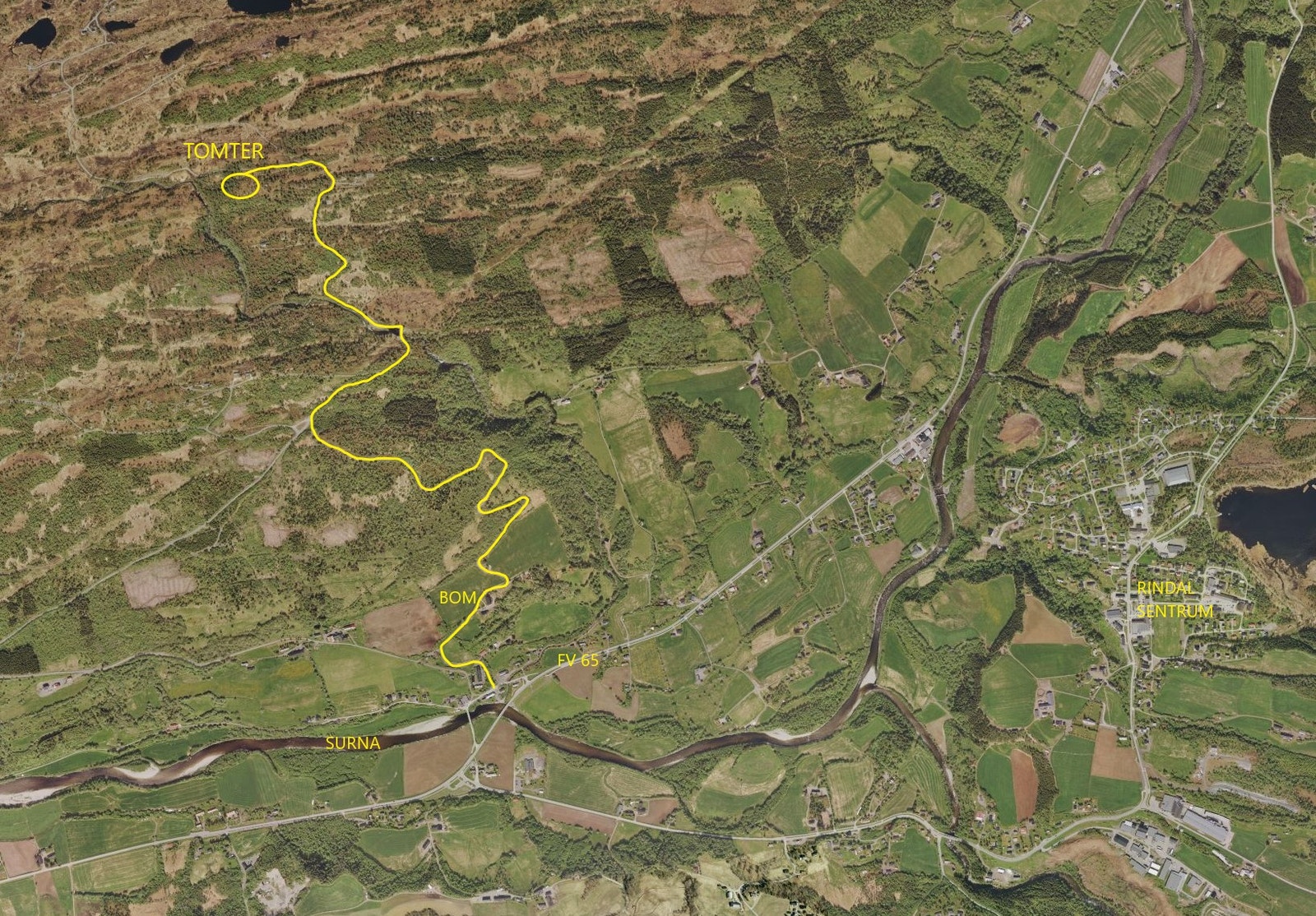 Oversiktskart Galleribilde