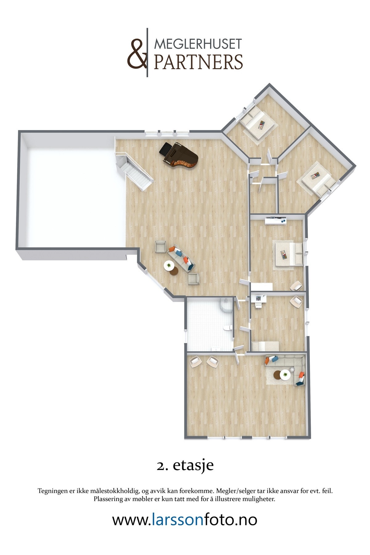 Plantegning loftsetasje Galleribilde