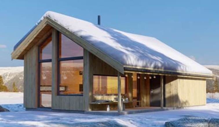 Hyttemodell 4 : Veslebredtind - Moderne Galleribilde