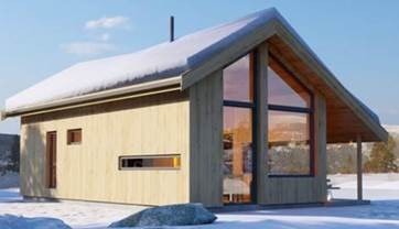 Hyttemodell 4 : Veslebredtind - Moderne Galleribilde