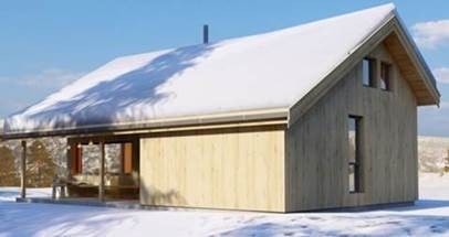 Hyttemodell 4 : Veslebredtind - Moderne Galleribilde