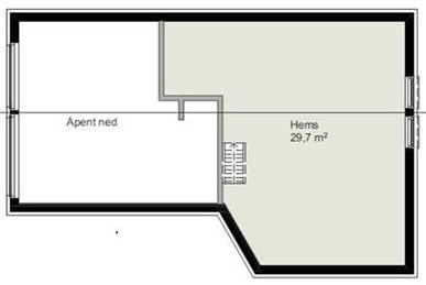 Hyttemodell 4 : Veslebredtind - Moderne Galleribilde