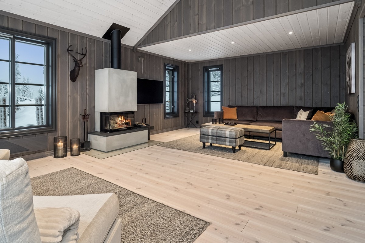 Her er det godt å slappe av i sofaen etter en lang uke. Galleribilde