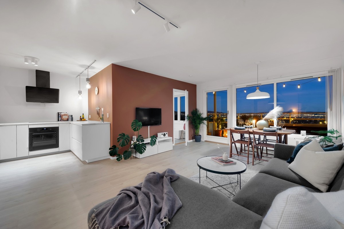 Leiligheten har en meget arealeffektiv planløsning Galleribilde