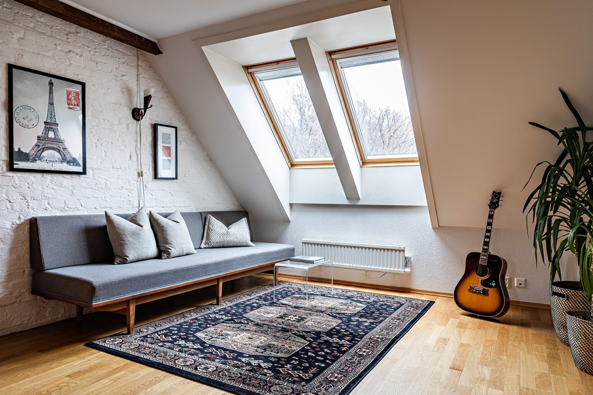 Praktisk og hyggelig TV-stue. Galleribilde