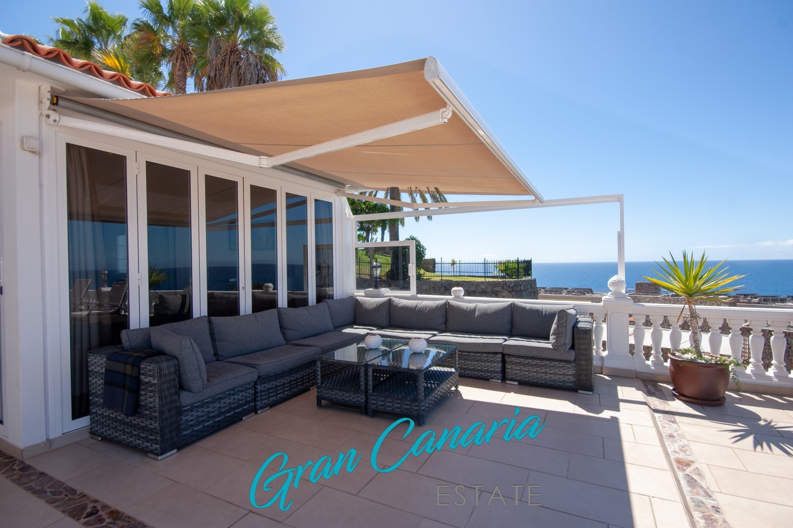 Elektrisk markise Galleribilde