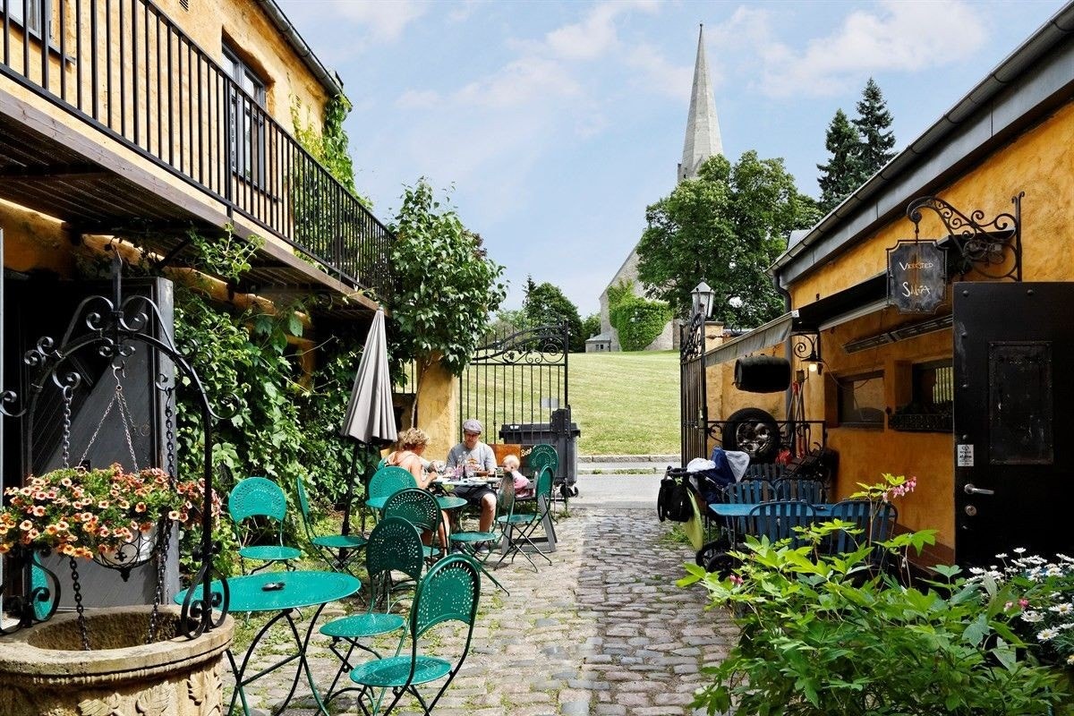 Smia Galleri, som serverer fransk og norsk crossover gourmet. Galleribilde