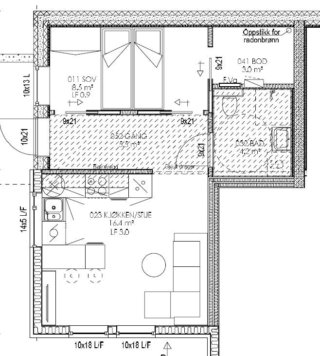 Plantegning Galleribilde