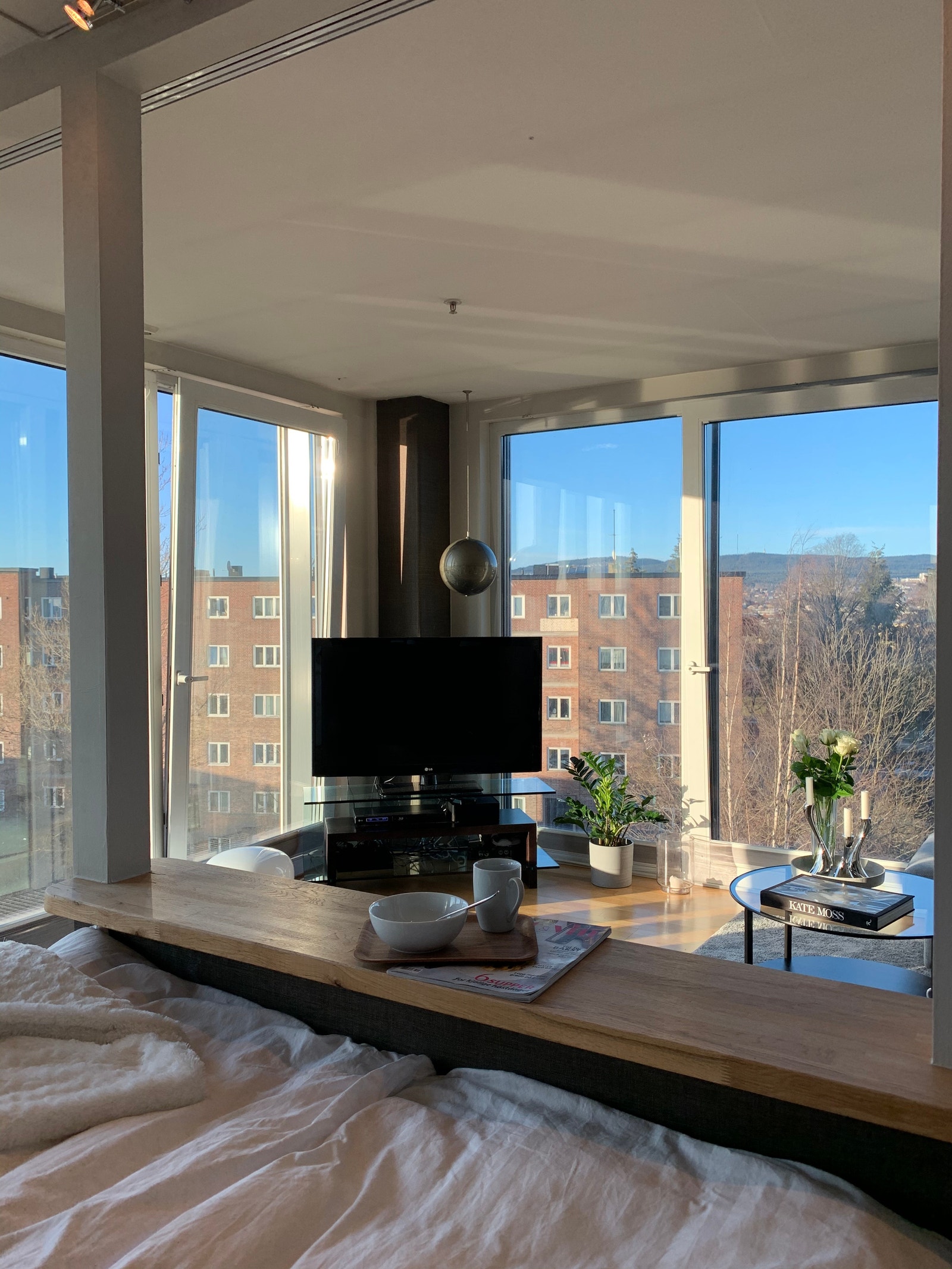 Åpen stue og soveromsløsning Galleribilde