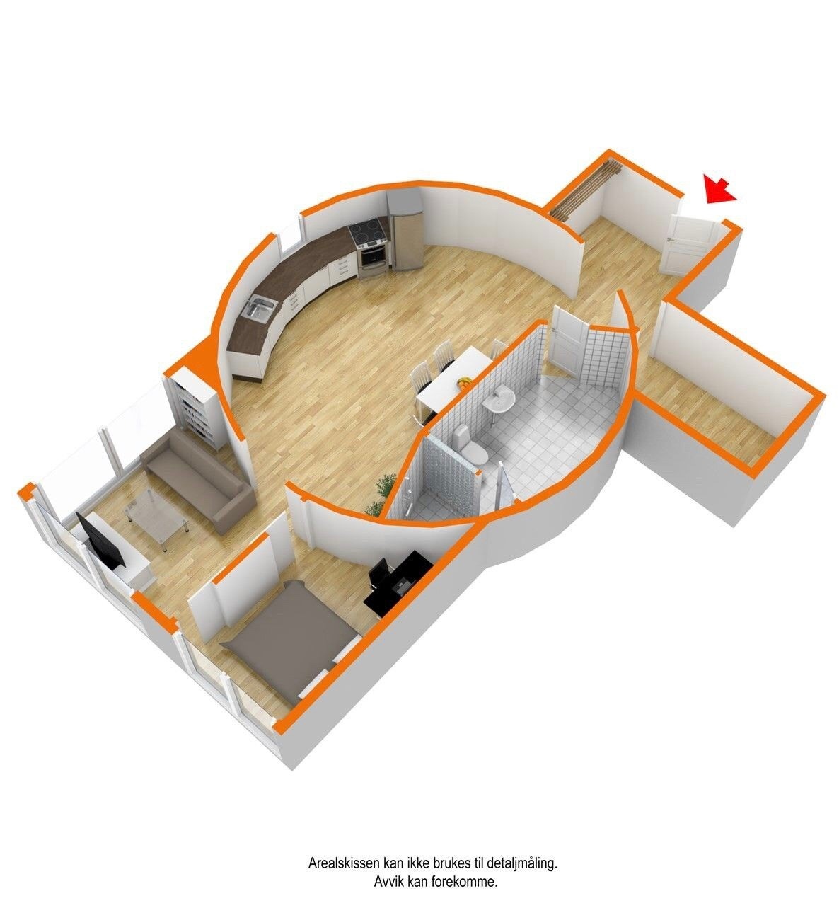 Spennende planløsning Galleribilde