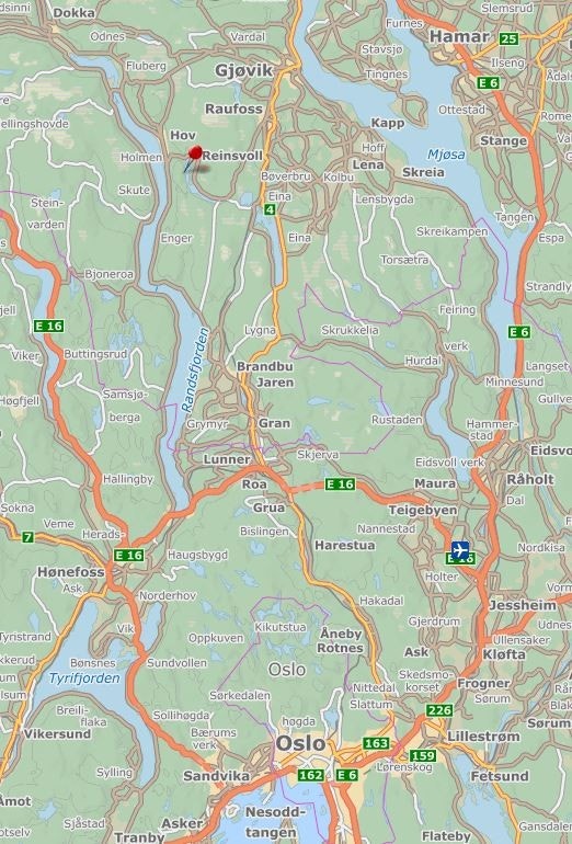 Kun 2 timer fra Oslo, og i underkant av 2 timer fra både Lillehammer, Hamar, Hønefoss og Gardermoen. Galleribilde