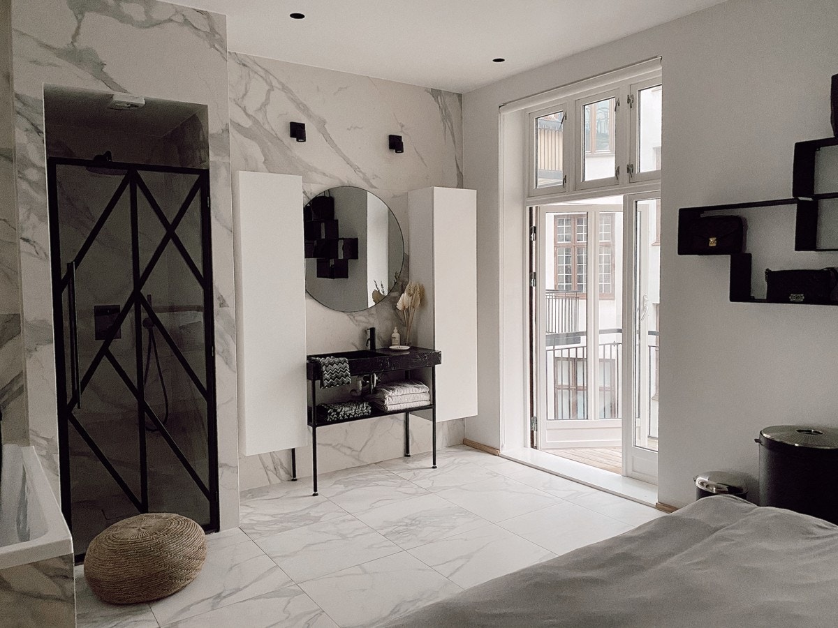 Bad-en-suite. Enkel mulighet for å sette opp vegg om ønskelig Galleribilde