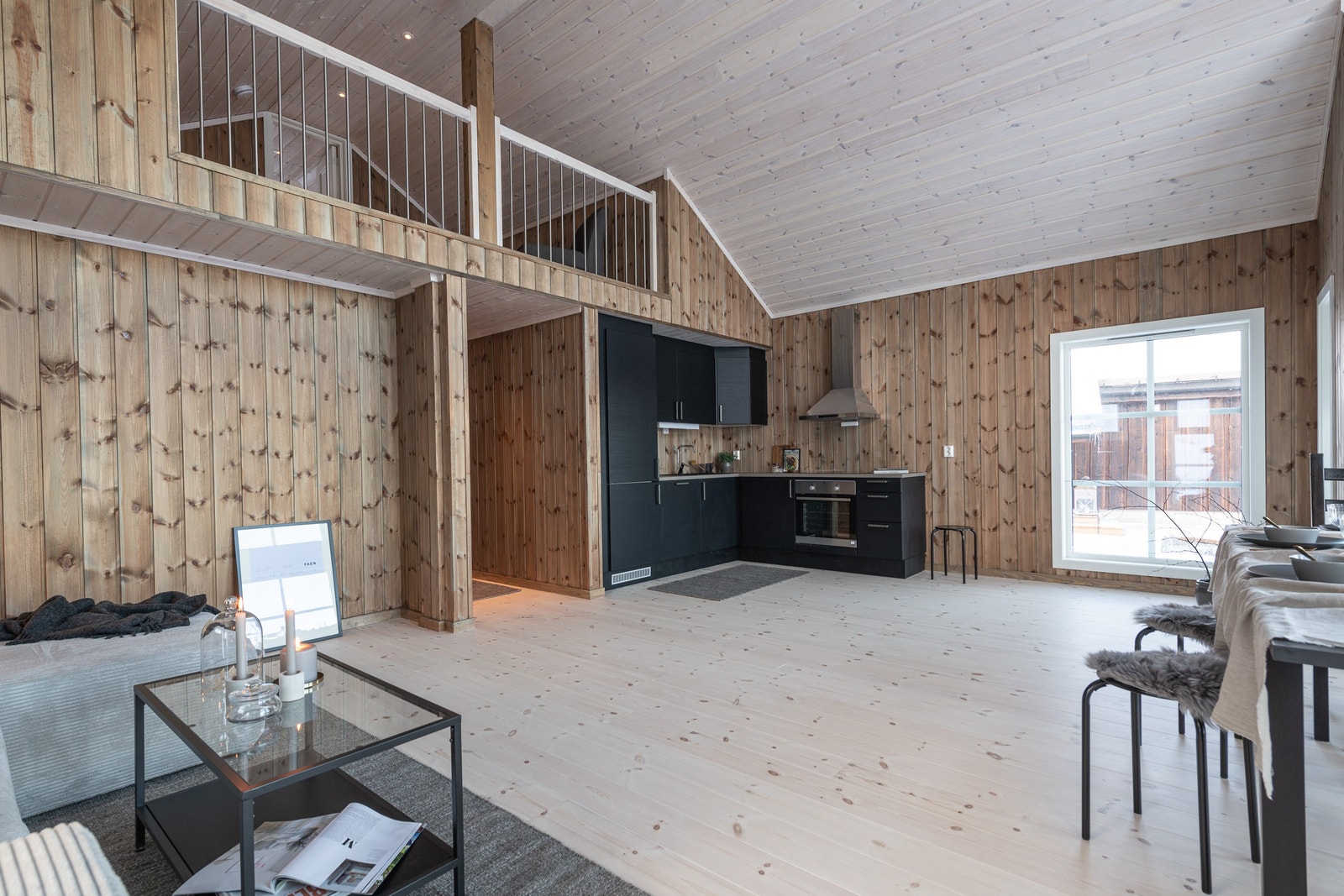 Kjøkkenkrok sett fra stuen Galleribilde