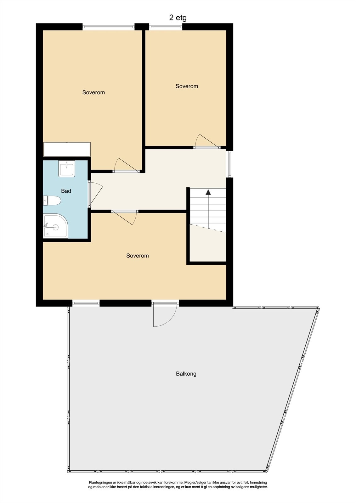 Plantegning 2 etg. Galleribilde