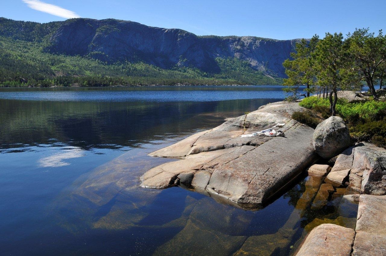 Badevannet i Nisser frister. Galleribilde