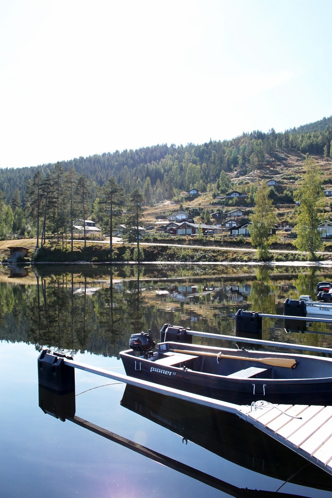 Bryggeanlegget på Nisser Hyttegrend. Galleribilde