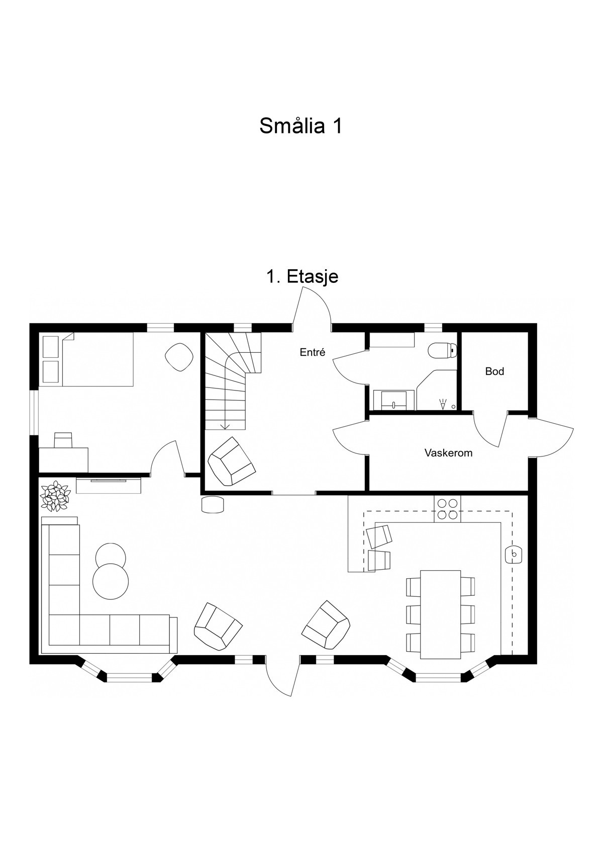 Planskisse 1. etasje