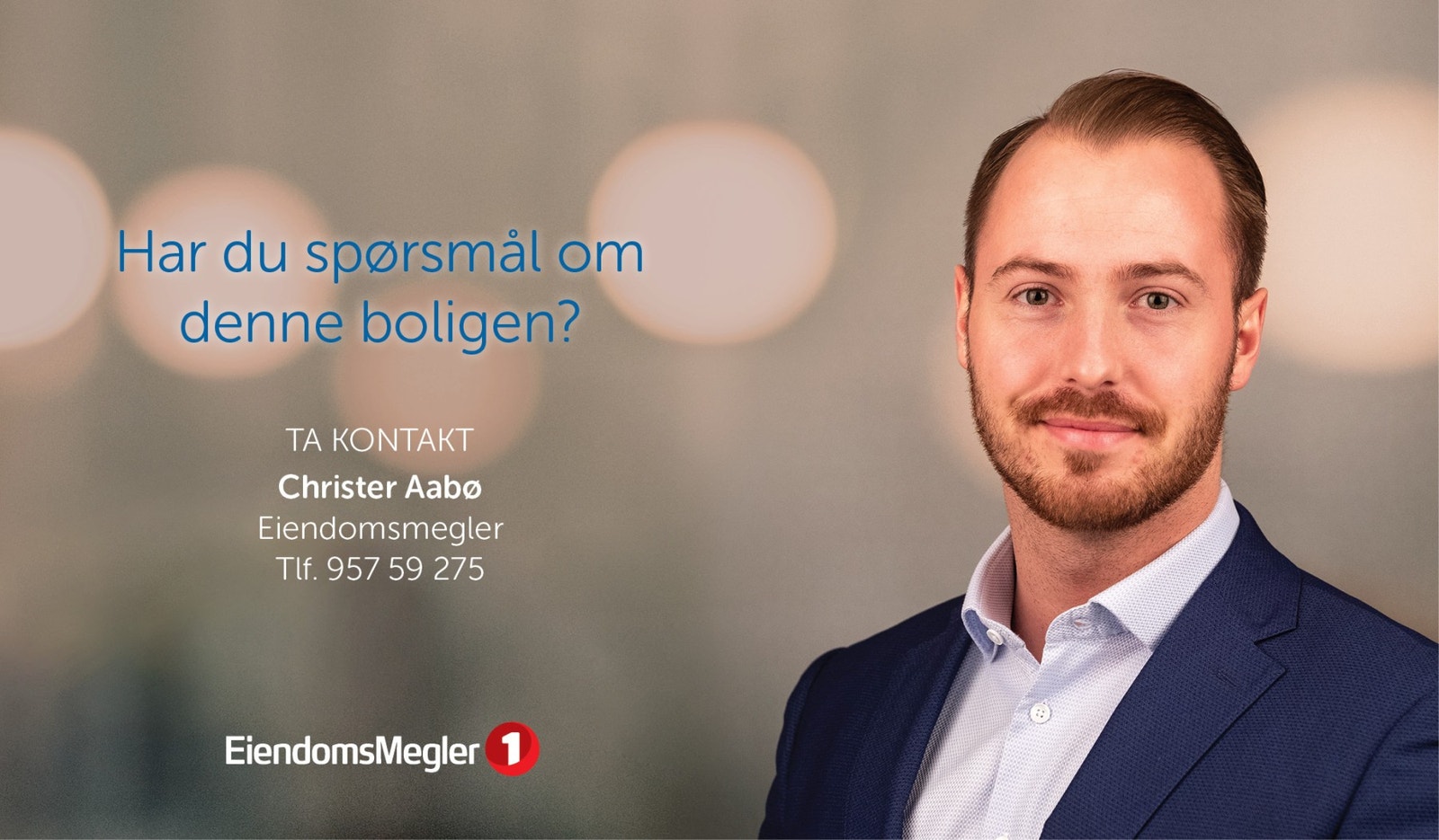Kontaktinfo megler. Galleribilde