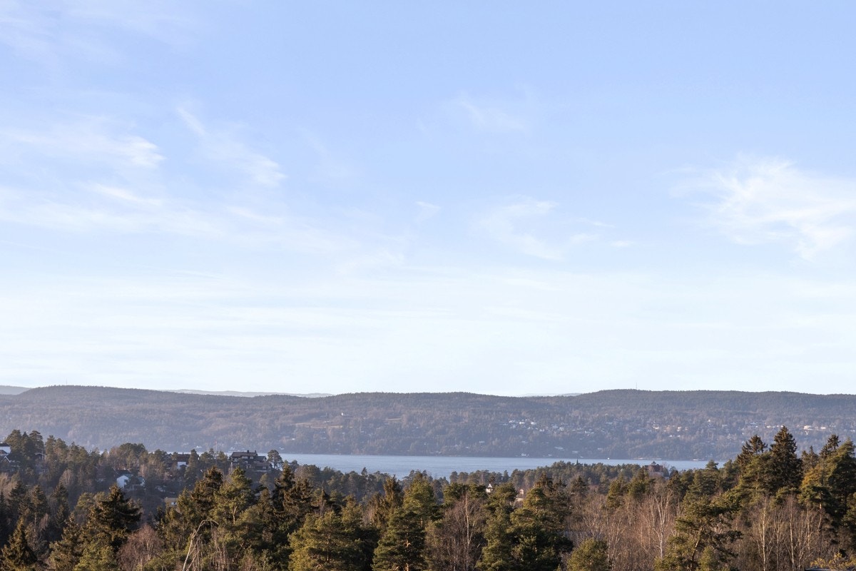 Utsikt mot vest fra takterrasse. Galleribilde