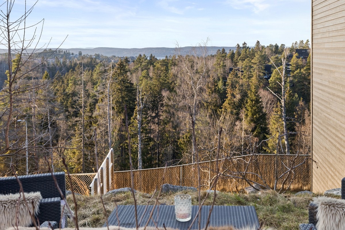 Utsikt mot vest fra markterrasse. Galleribilde