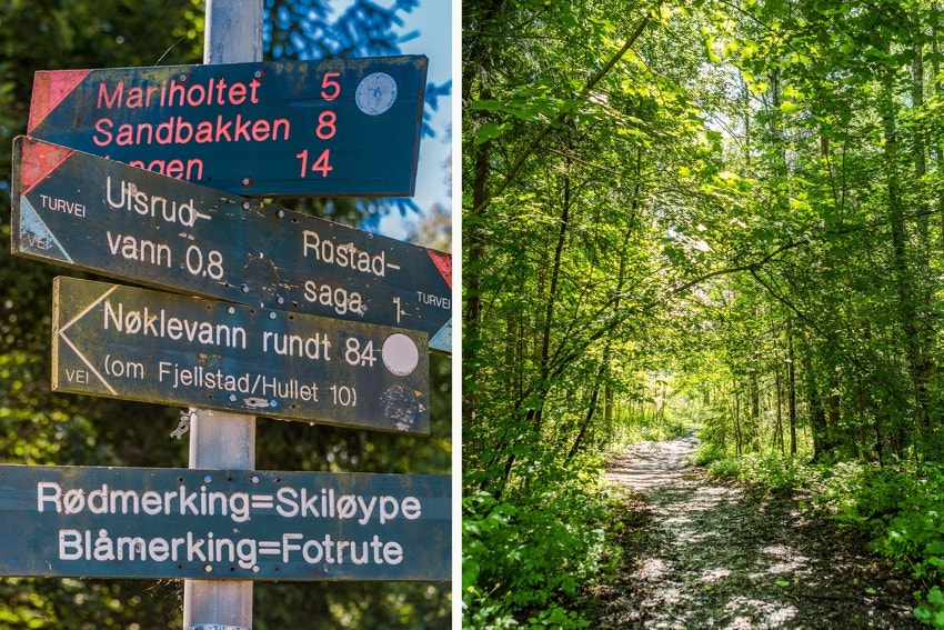 Kort vei til marka med flotte tur- og rekreasjonsområder. Galleribilde