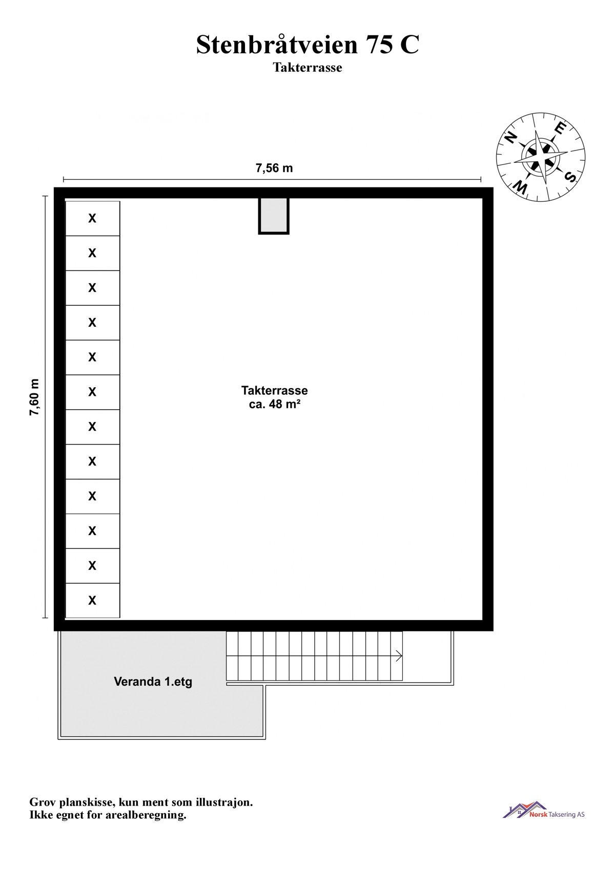 Takterrasse. Galleribilde