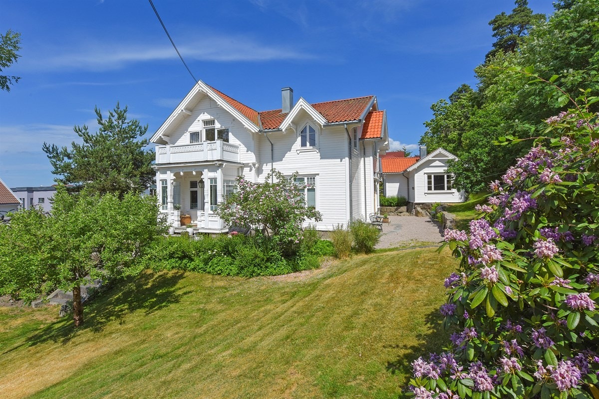 Romslig tomt med usjenerte uteplasser. Galleribilde