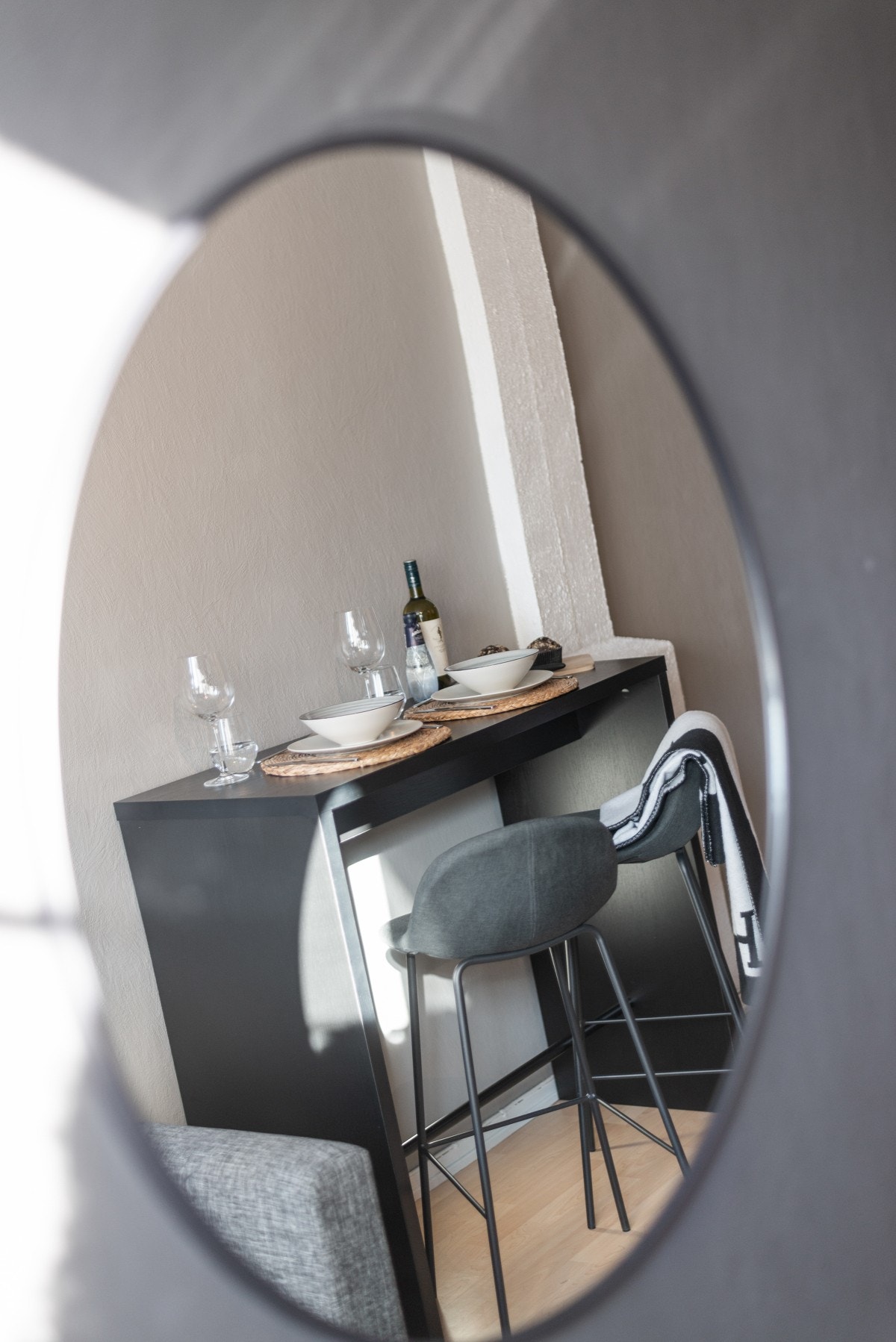 Med smarte løsninger har du plass for spisebord. Galleribilde