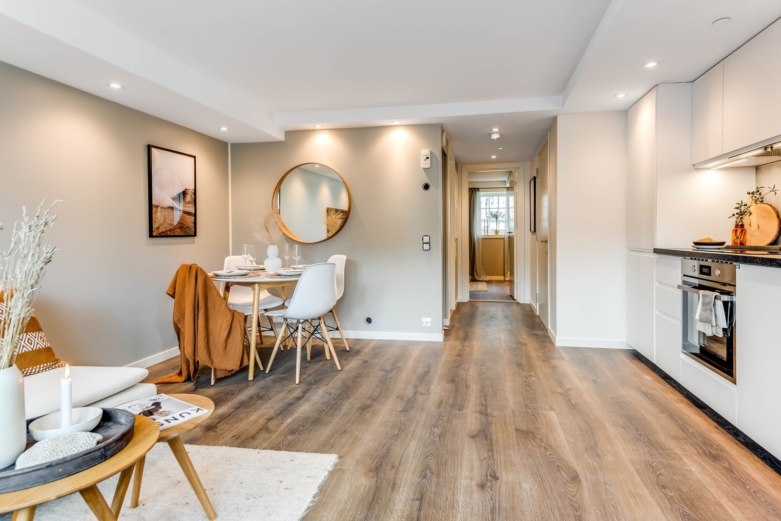 Leiligheten har balansert ventilasjon og moderne sprinkleranlegg. Galleribilde