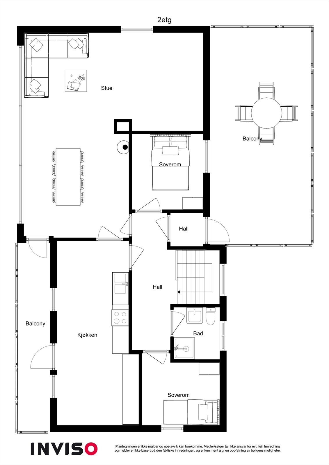 Planteikning 2. etasje Galleribilde