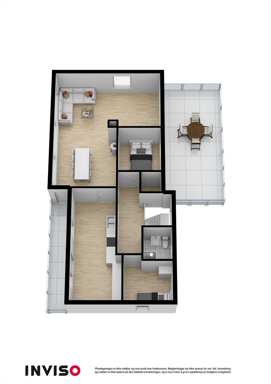 3D-skisse 2. etasje Galleribilde