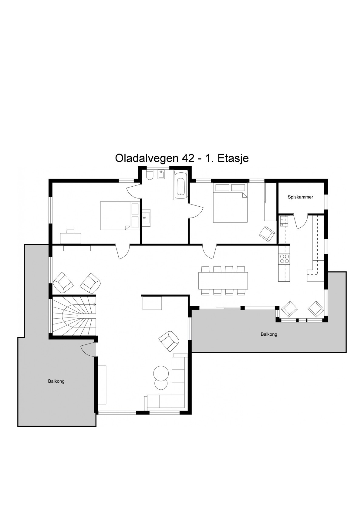 Planskisse 1. etasje