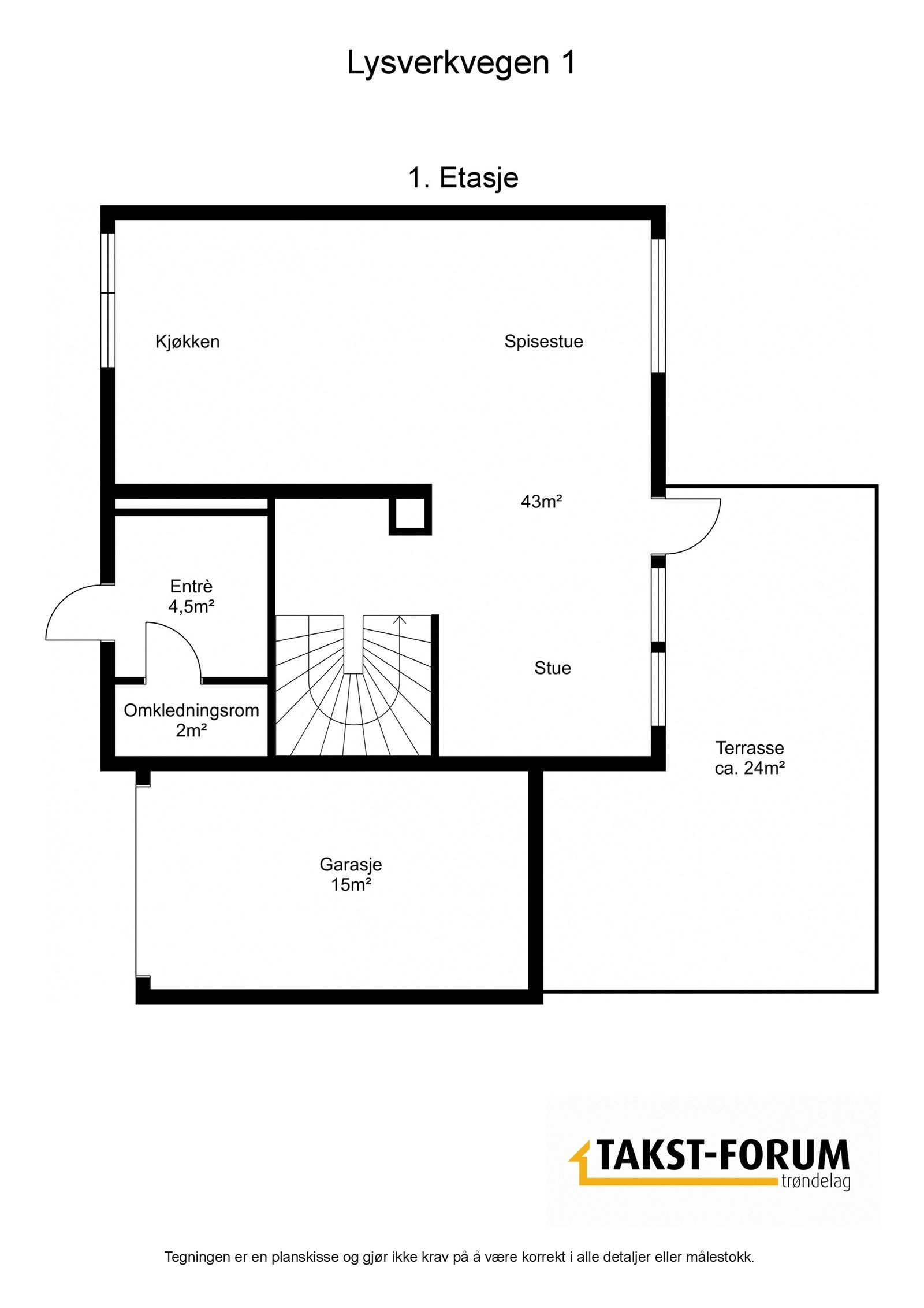 Plan, 1. etasje Galleribilde