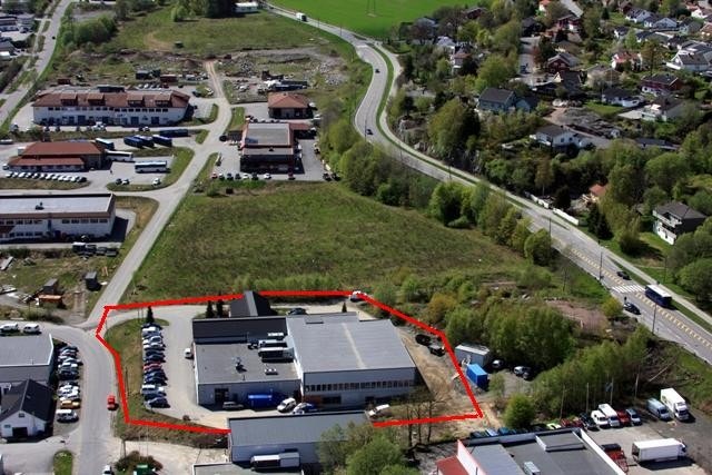 Fugleperspektiv sett fra nord Galleribilde