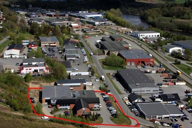 Fugleperspektiv sett fra syd Galleribilde