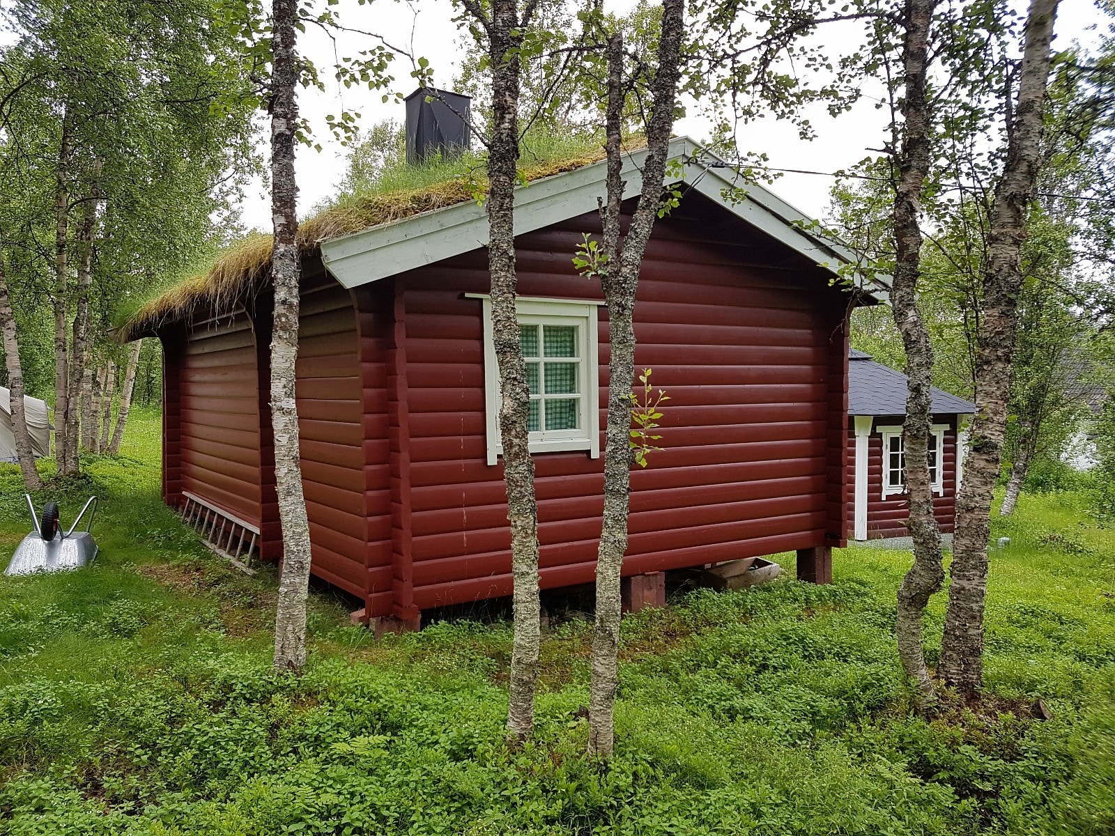 Hytten sett fra baksiden. Galleribilde