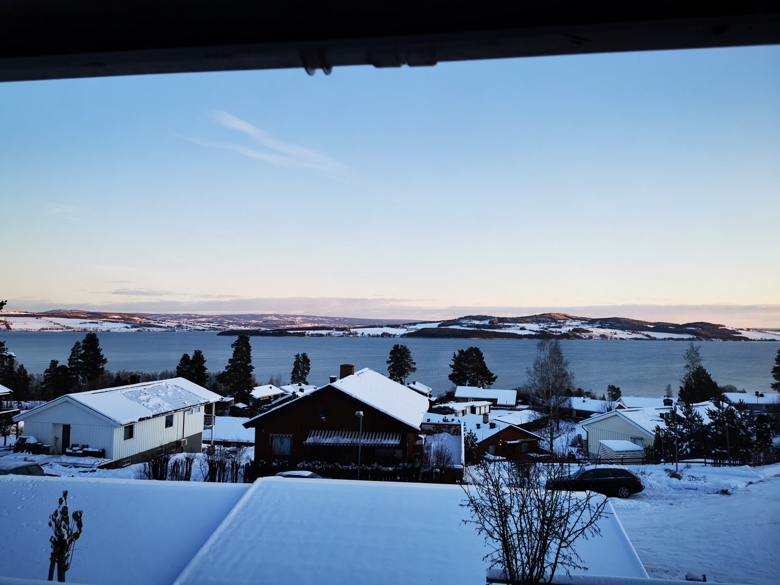 Utsikt vinter Galleribilde