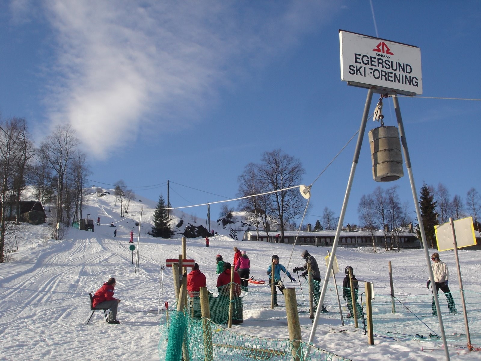 Kort vei til skianlegg Galleribilde