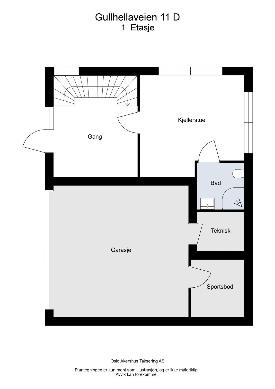 Plantegning 1. etg. Galleribilde