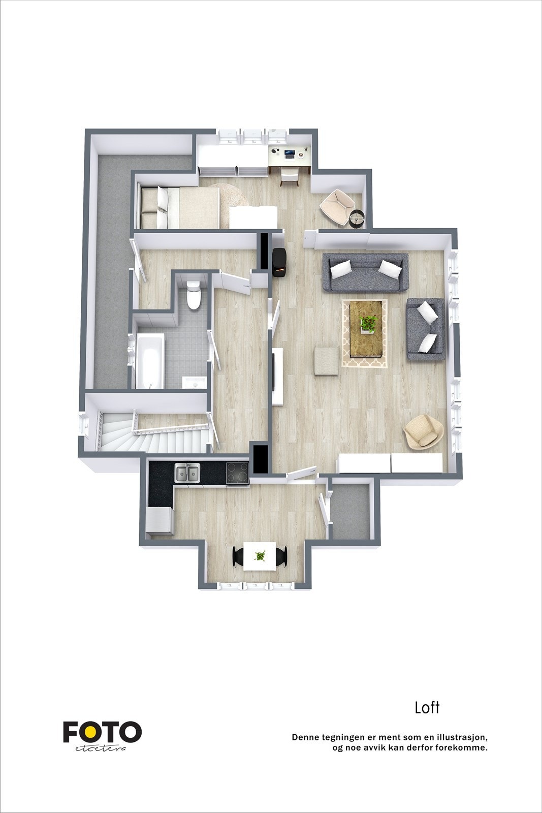 X 3d kristian augusts gate 18 loft Galleribilde