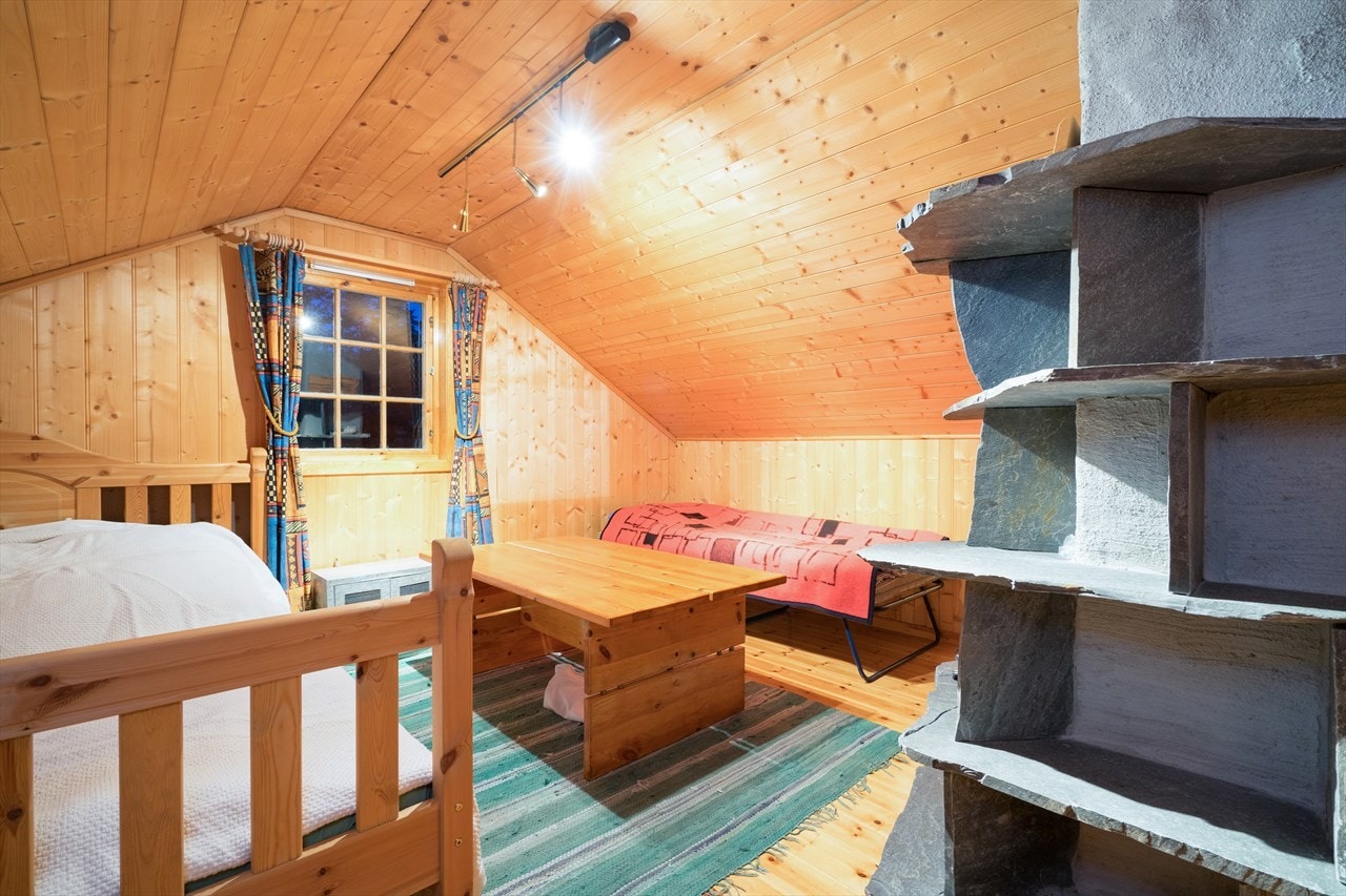 Soverom nr. 2 på loft kan eventuelt brukes til loftstue. Galleribilde