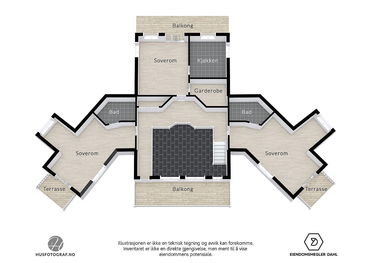 Plantegning 2.etasje Galleribilde