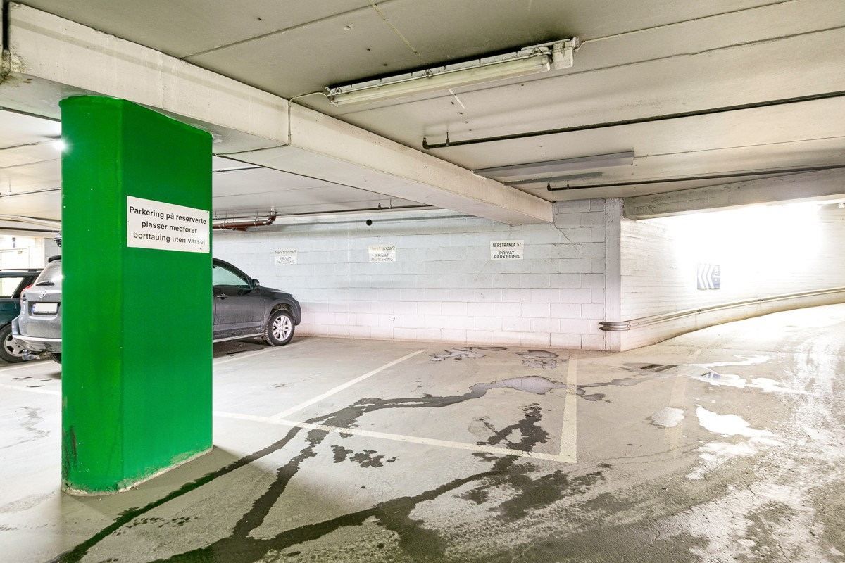 Fast parkering i garajseanlegg i byggets underetasje