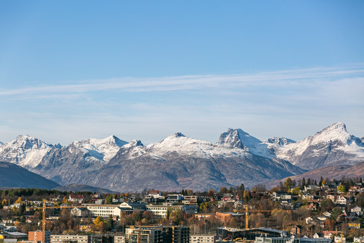 Fantastisk utsikt mot Kvaløya
