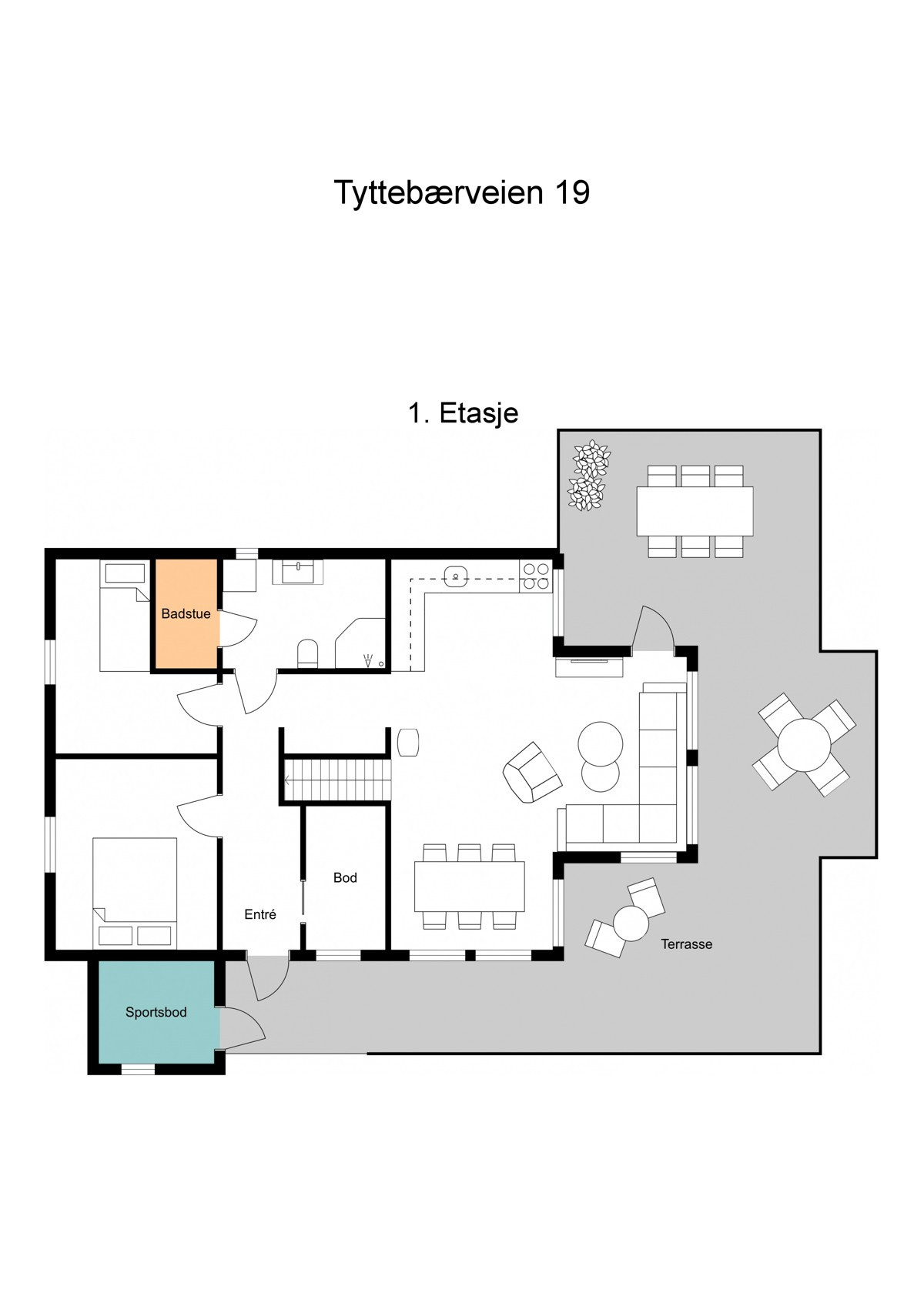 Planskisse 1. etasje